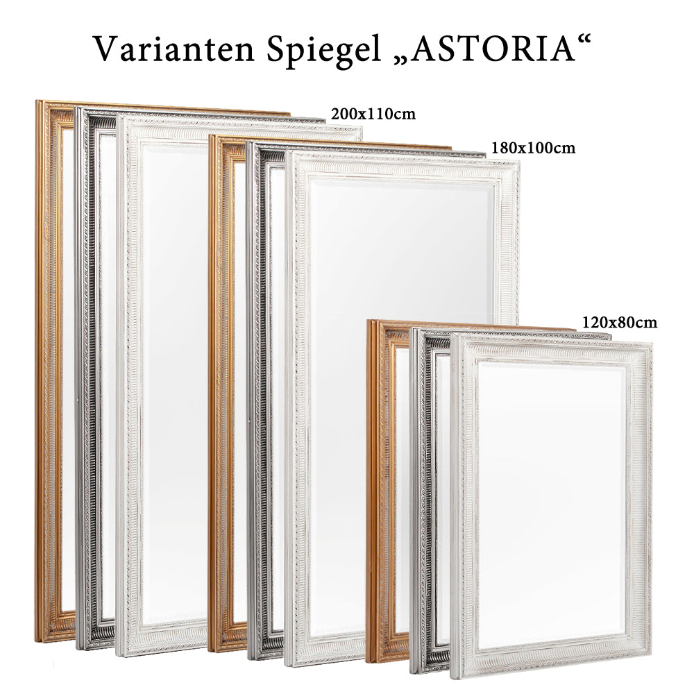 Spiegel ASTORIA Antik-Silber ca. 180x100cm